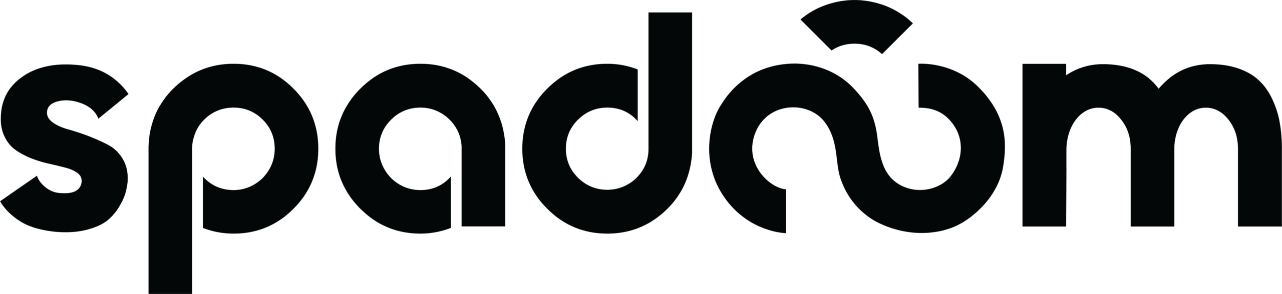 Spadoom All Black Logo